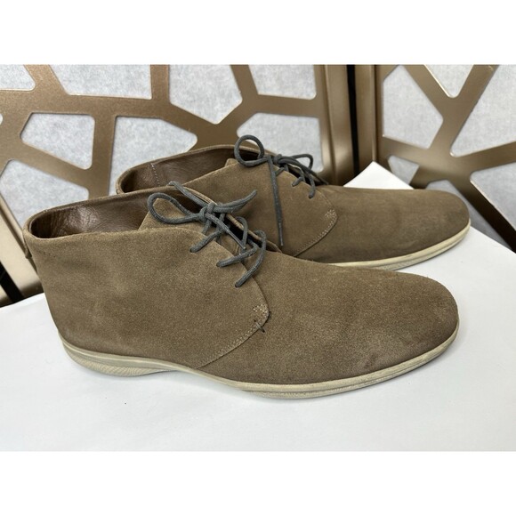 Ecco Men Suede Leather Boots 45 Us 11 11.5 Shoes Chukka Brown shoes main image 13
